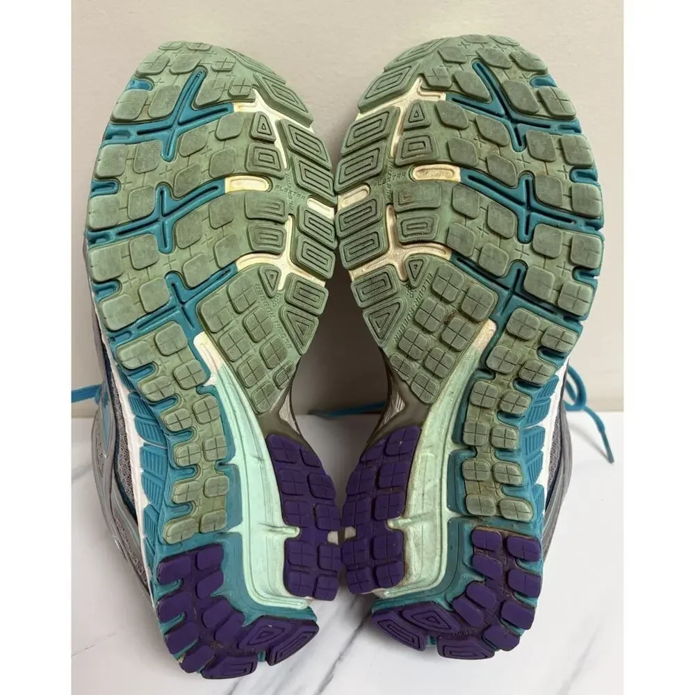 Brooks Adrenaline GTS‎ 15 Womens Running Shoes Gray Teal Size 9 Athletic